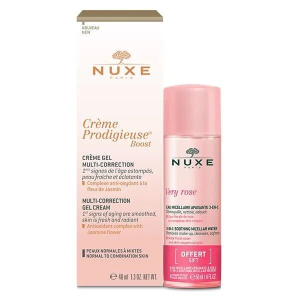 NUXE CREME PRODIGEUSE BOOST CR GEL + VERY ROSE