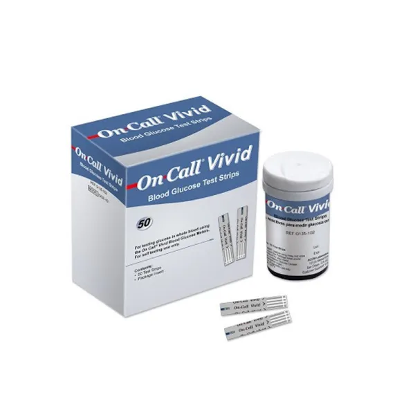 on call vivid Blood Glucose Test Strips 25