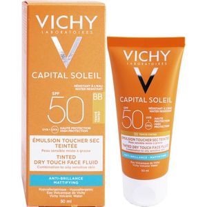 VICHY CAPITAL SOLEIL EMULSION TOUCHER SEC TEINTEE SPF50+ 50ML