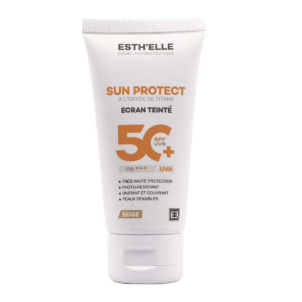 Esth'elle Sun Protect Ecran solaire - Teinté beige - 50 ml - SPF 50+