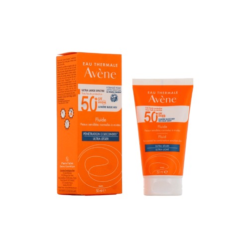 AVENE FLUIDE SPF 50+ PEAU SENSIBLE NORMALES A MIXTES 50M