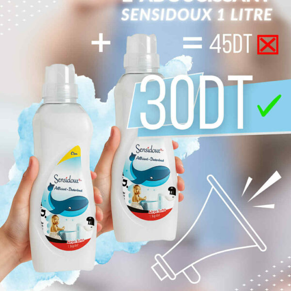 SENSIDOUX ADOUCISSANT CONCENTRE LINGE BEBE 1 L