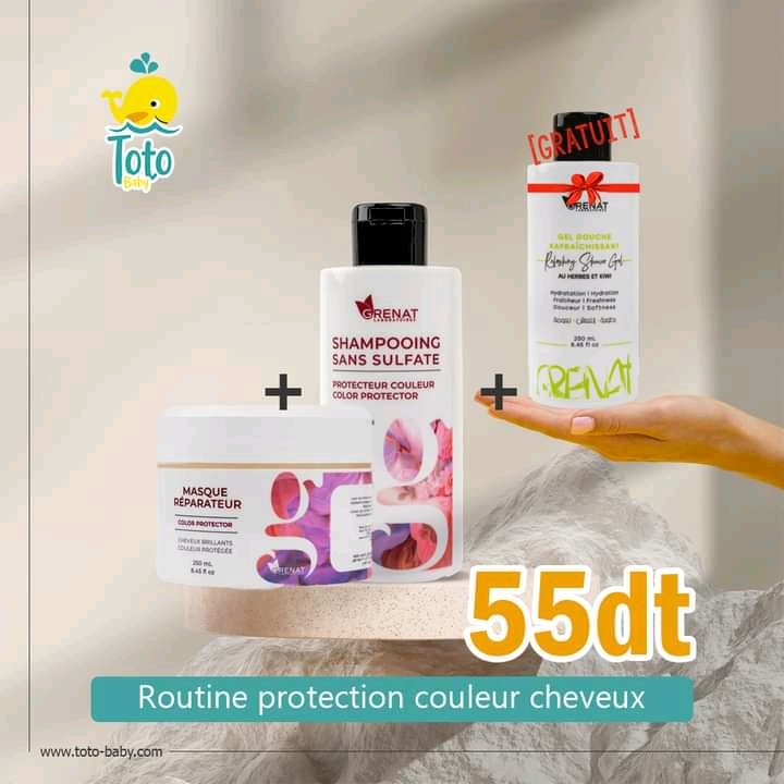 Pack Grenat pour Cheveux Colorés