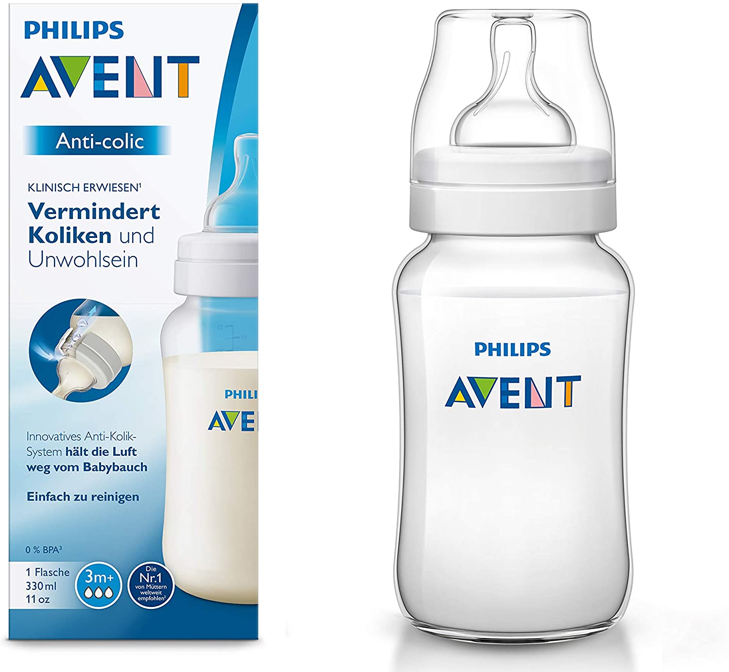 PHILIPS AVENT ANTI-COLIC BIBERON 330ML 3M+
