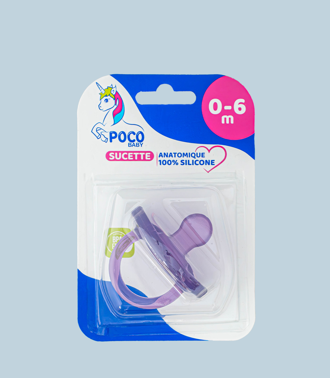 Sucette Pocobaby en silicone