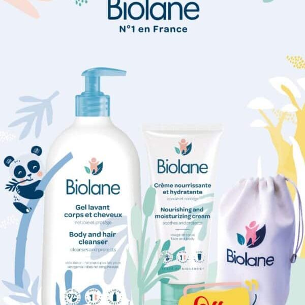BIOLANE COFFRET GEL + CRÈME + POCHETTE GRATUIT