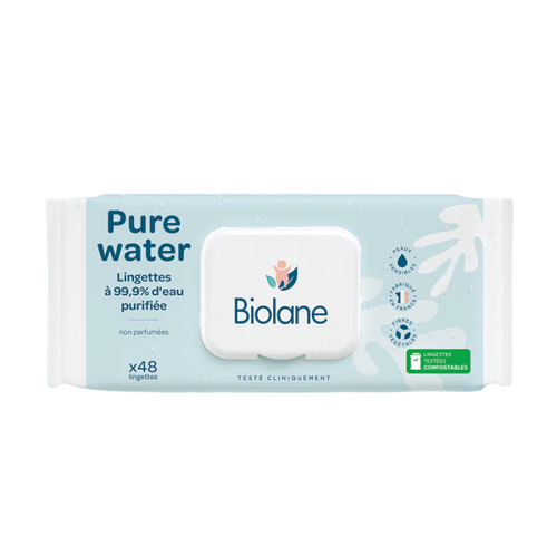 BIOLANE LINGETTES PURE WATER 48 P