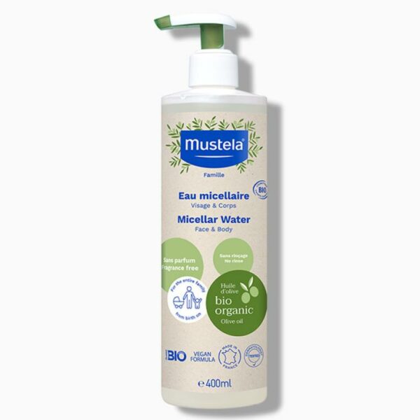 Eau Micellaire Certifiée Bio Mustela – 400 ml