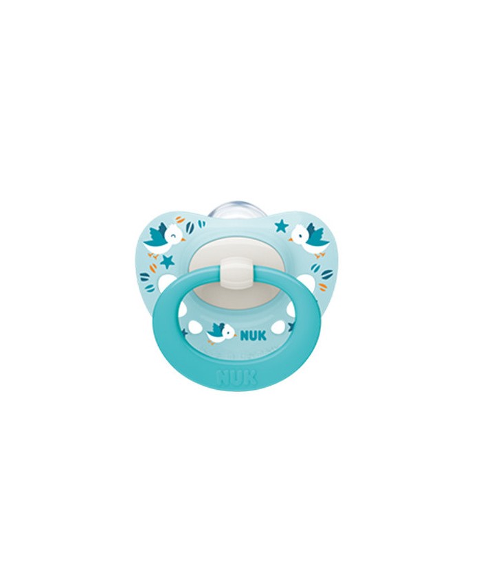 Sucette NUK Signature Bleu Oiseaux