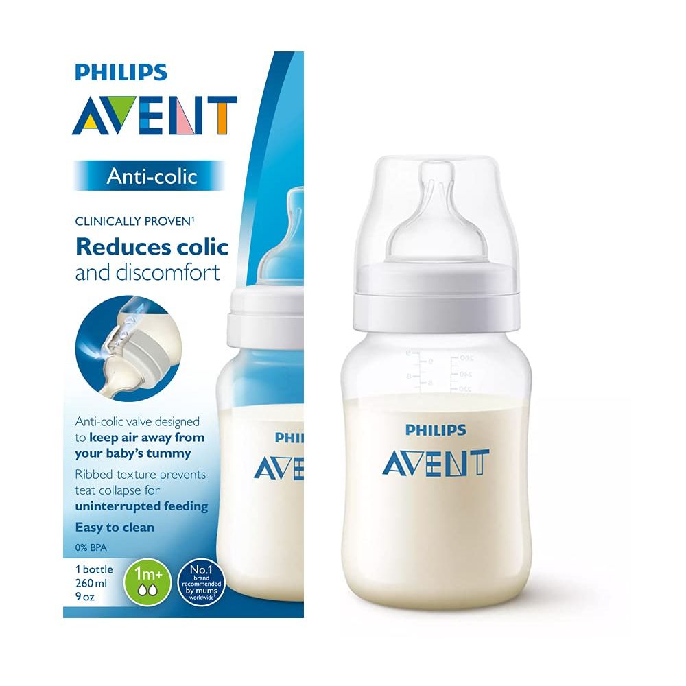 PHILIPS AVENT BIBERON ANTI-COLIQUES 260ML 1M+