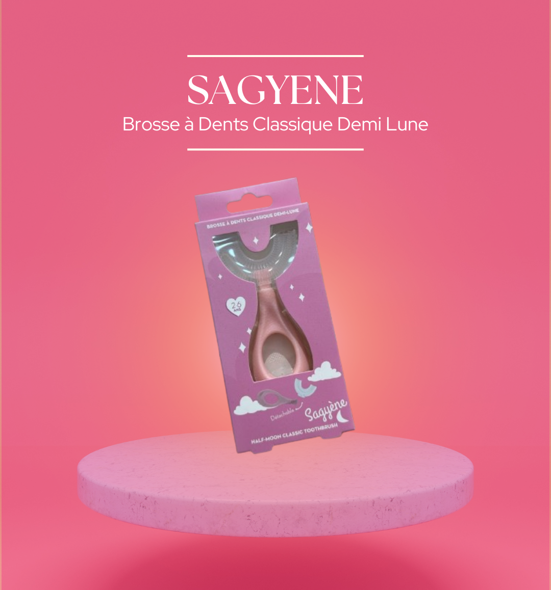 brosse à dents classique demi-lune Sagyene