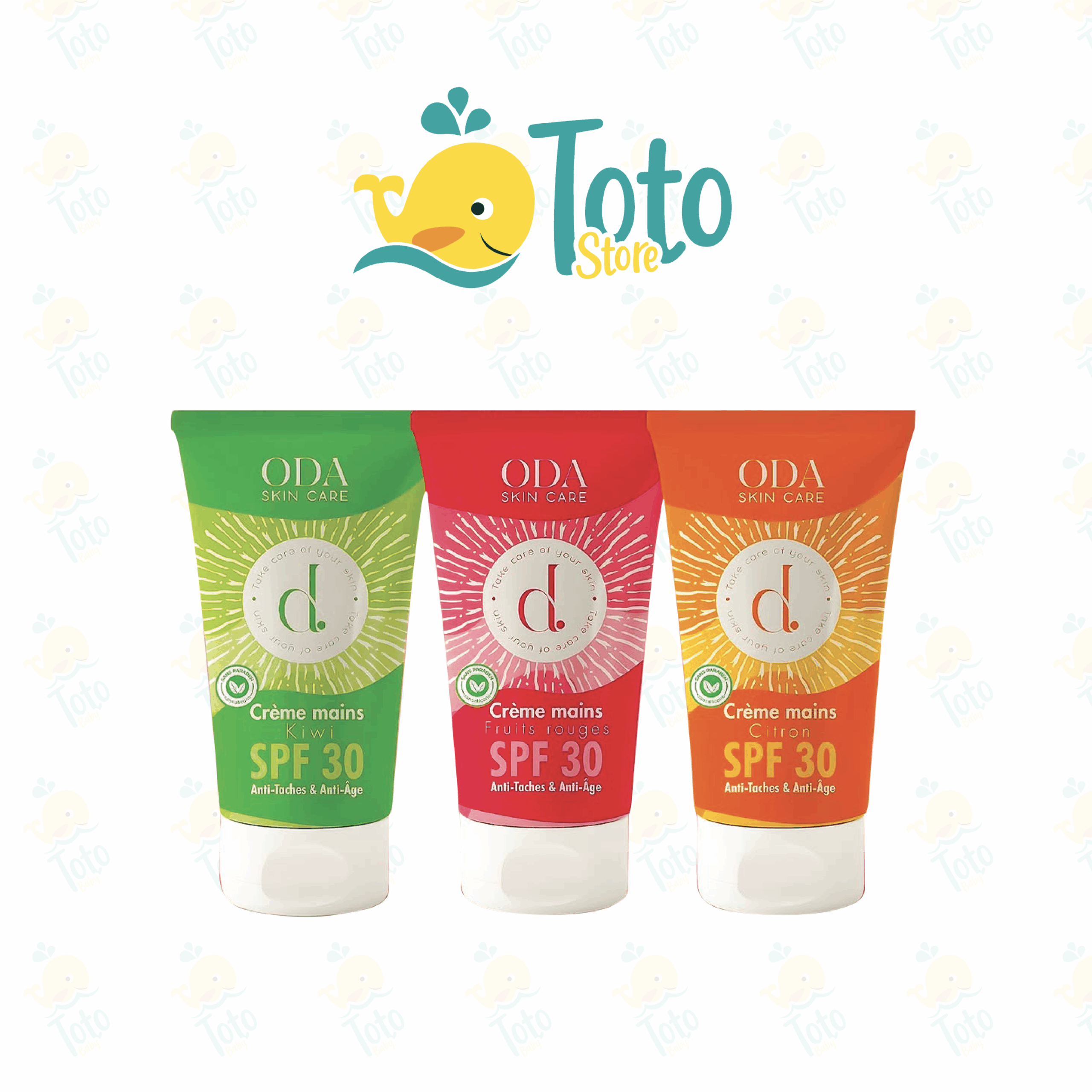 crème main éclaircissante avec SPF 30