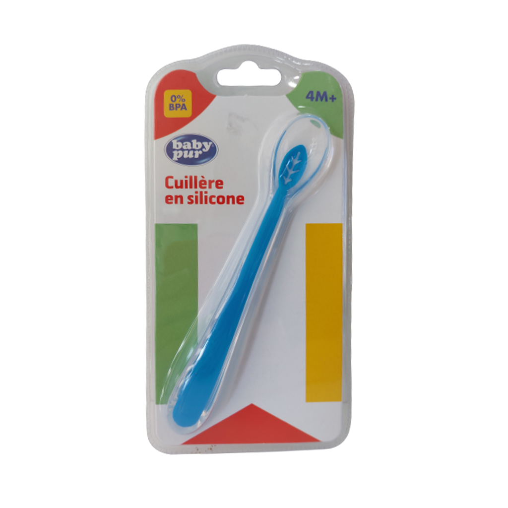 Lot De 4 Cuillères En Silicone Extra Doux Pour Bébé - Sans BPA, Lavables Au Lave-Vaisselle - Couleurs Vives