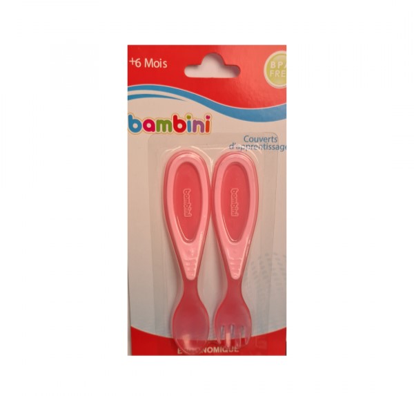 BAMBINI COUVERTS 2 PIÈCES ROSE