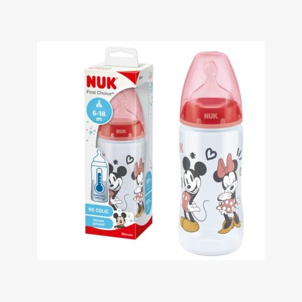 Biberon Mickey - NUK First Choice - 6-18 mois
