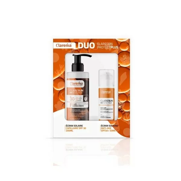 Coffret Solaire Clarenia Duo SPF50+ Visage & Cheveux –40%