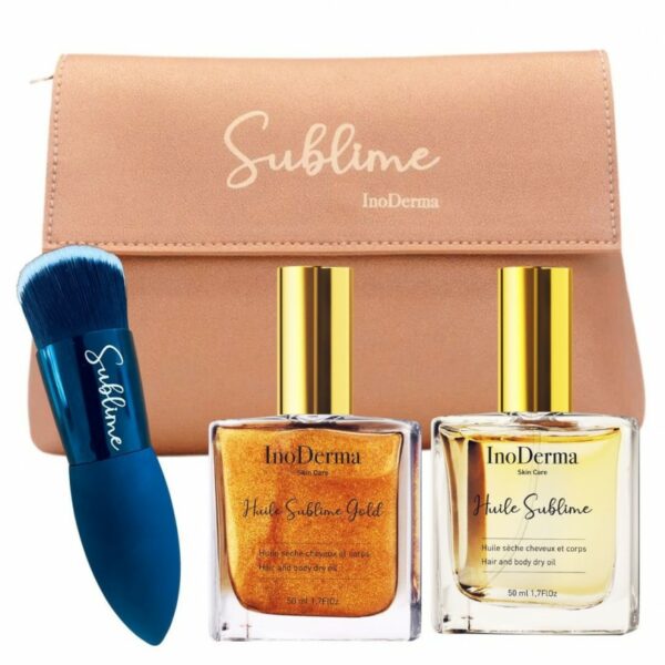 inoderma trousse sublime glow case (2*huile 50ml)
