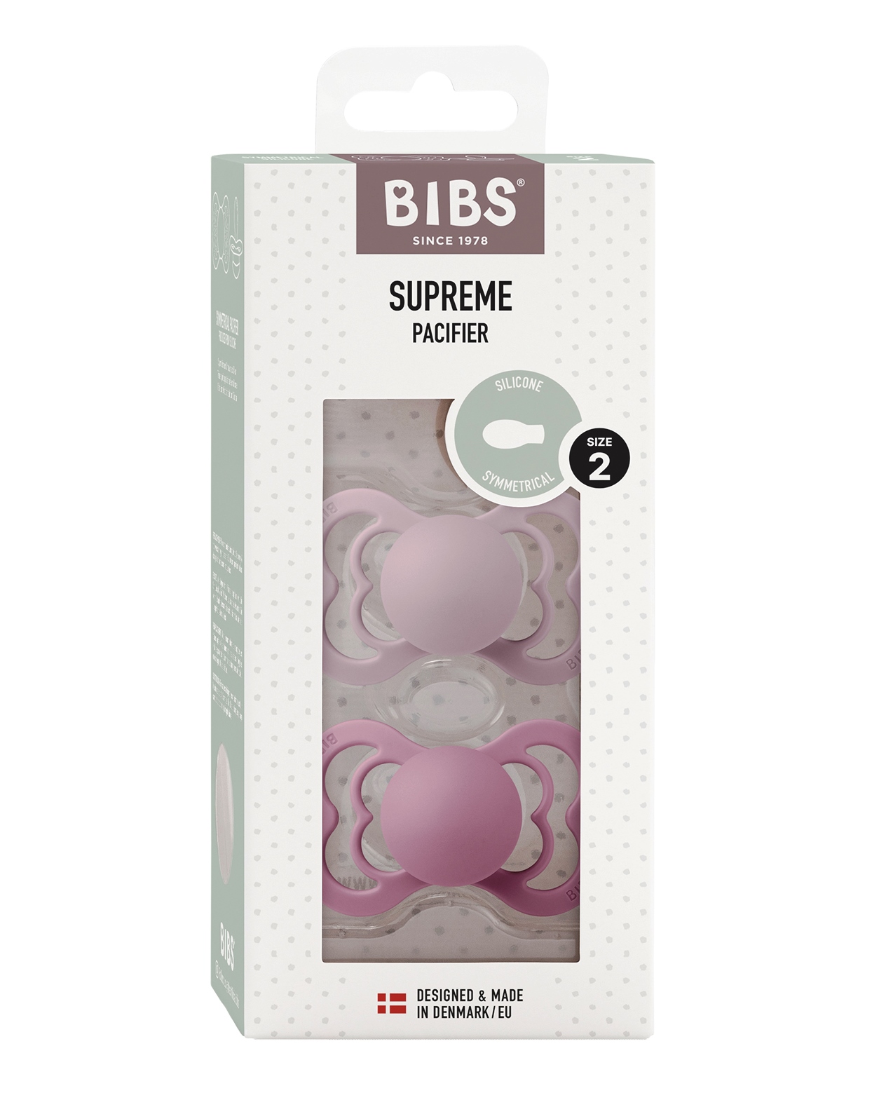 Pack de 2 sucettes BIBS 6-18 mois