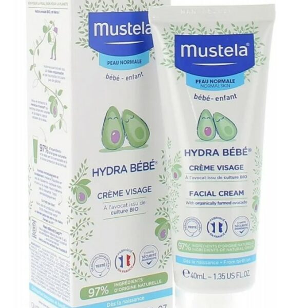 MUSTELA HYDRA BEBE CREME VISAGE 40 ML