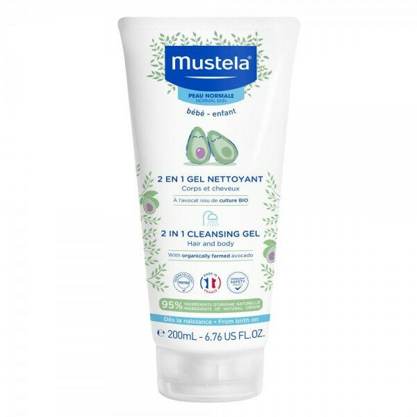 MUSTELA GEL NETTOYANT 2 EN 1 CHEVEUX ET CORPS 200 ML
