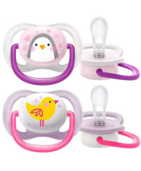 PHILIPS AVENT PACK 2 SUCETTES EN SILICONE 0-6 MOIS
