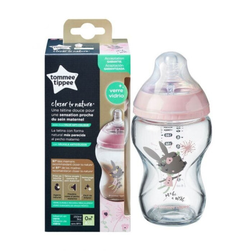Biberon en verre anti-colique 250 ml