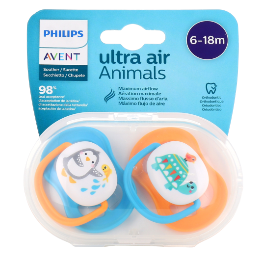 PHILIPS AVENT PACK 2 SUCETTES 6-18M