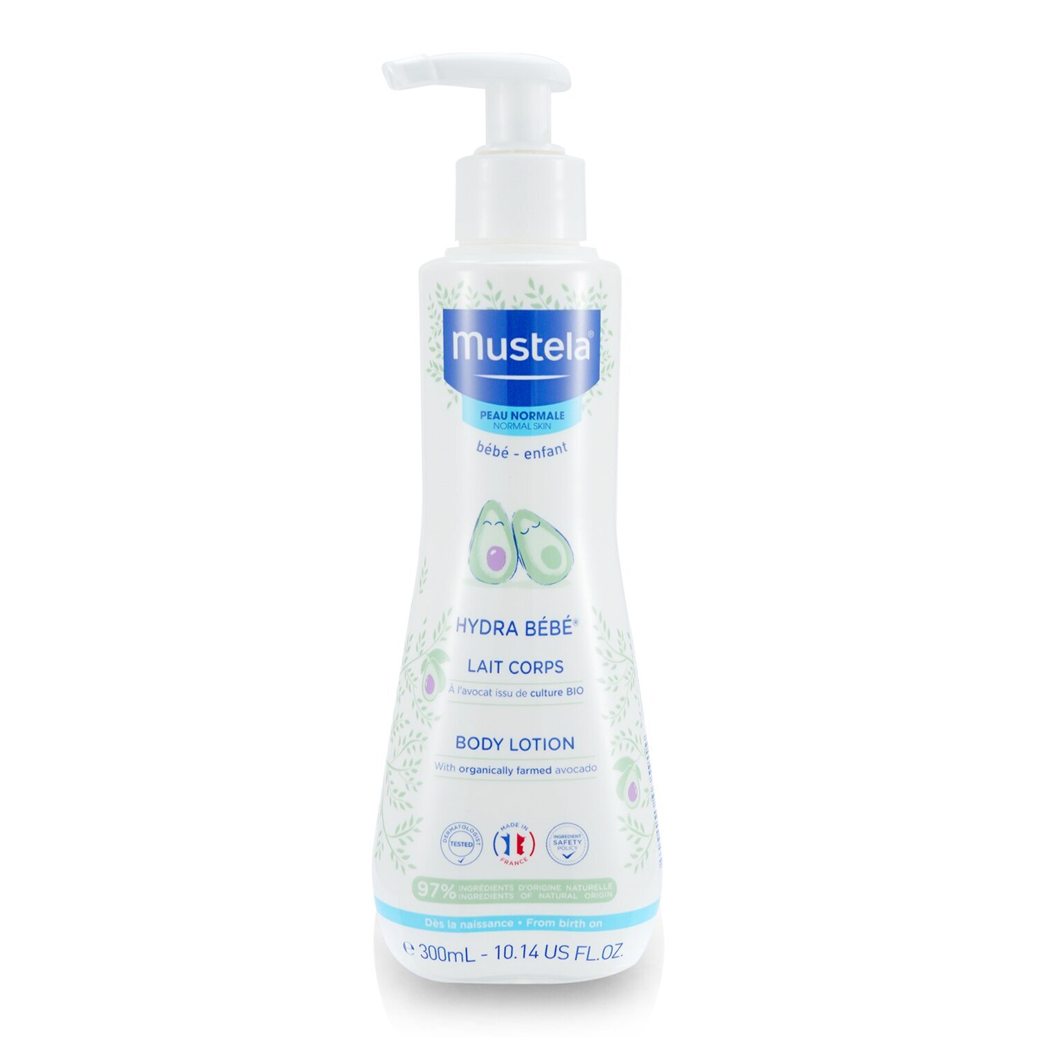 MUSTELA HYDRA BÉBÉ – LOTION POUR LE CORPS À L’AVOCAT BIO – PEAU NORMALE
