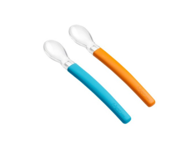 CHICCO CUILLIERE SILICONE 6M+ 2PC