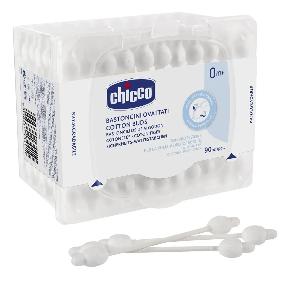 CHICCO COTON TIGES DE SÉCURITÉ (90 PIÈCES) - 0M+