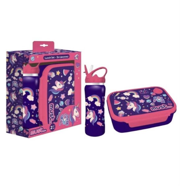 Must Coffret alimentaire + Bouteille à Eau en aluminium