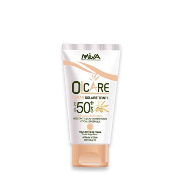 Milva Olcare Écran Solaire Teinté Beige rosée – 50 ml SPF 50+
