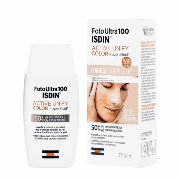 Isdin ecran active unify fluide teinte 50ml spf50+