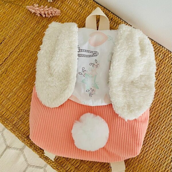 Sac A Dos Lapin Pompon Coton