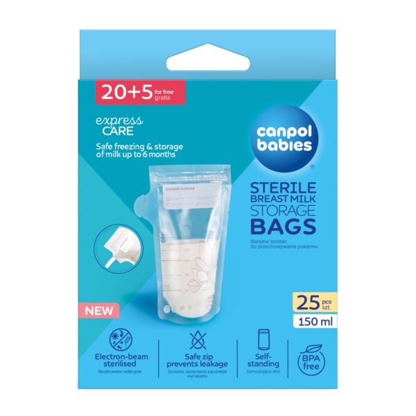 Canpol Babies Sachet De Conservation Lait Maternel Boite De 25 150ml
