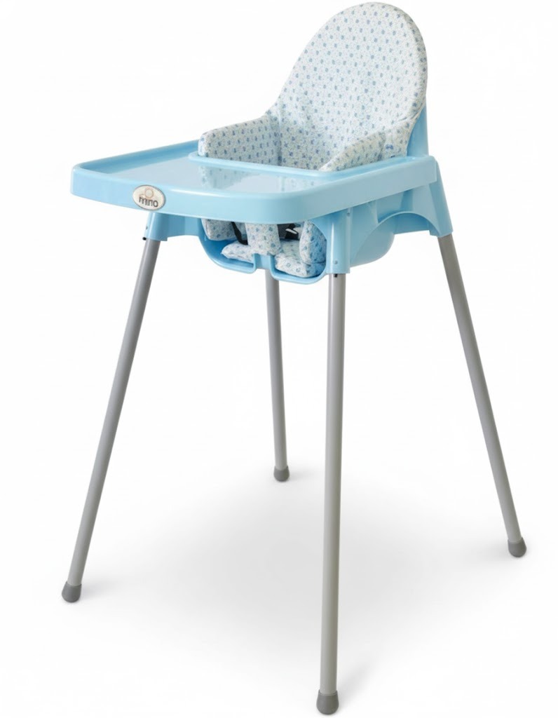 Chaise Haute Bébé Bleu Ciel