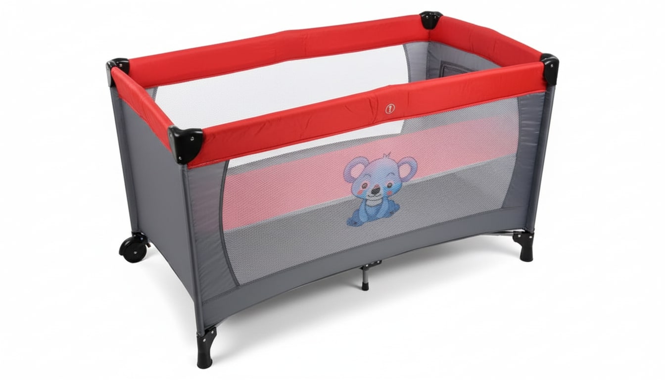 Lit Parapluie Pliable Bébé – Koala rouge