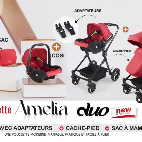 Poussette Duo Primo Amelia - 3 en 1