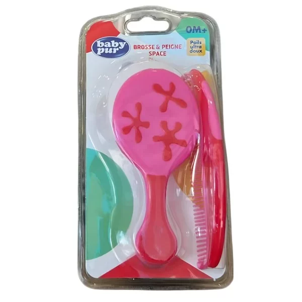 Baby Pur Brosse Et Peigne 0m+ Ref79002