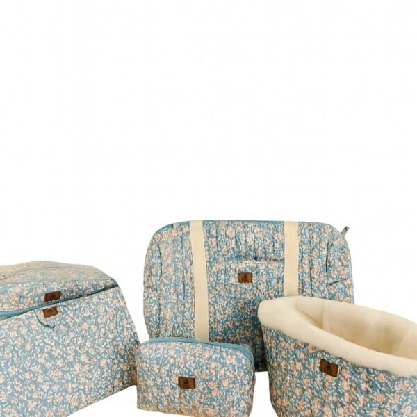 trousseau de maternité bébé 5 pièces bleu