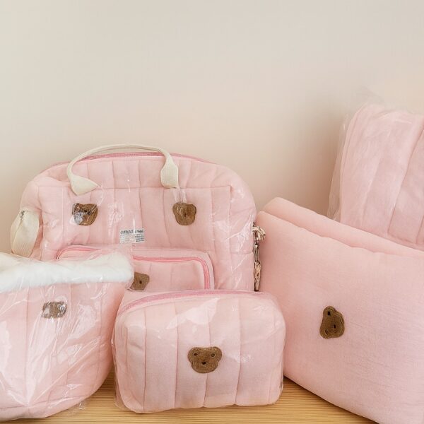 trousseau de maternité bébé 5 pièces rose