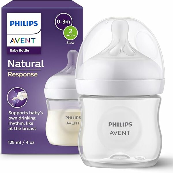 Philips Avent Biberon à Réponse Naturelle de 125 ml pour nouveau-né (0-3M)